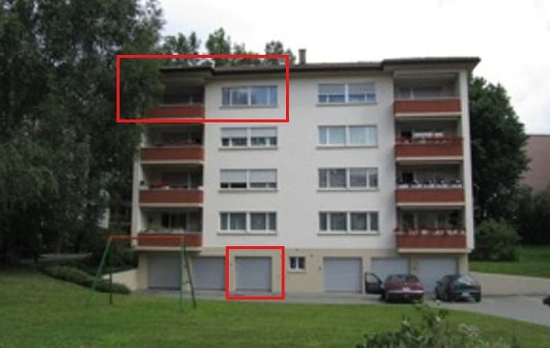 Sonnige, helle 4.5 ZI Wohnung mit Terrasse und Einzelgarage (1)