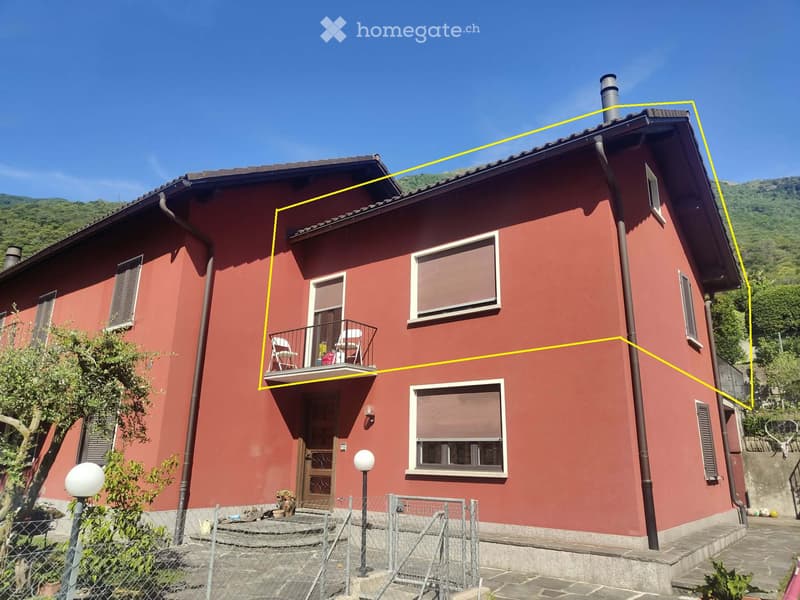 Affittasi luminoso appartamento di 2 locali a Mezzovico (1)