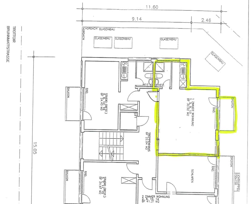 Helle und moderne 1.5-Zi-Wohnung an der Brunnmattstrasse 43 (5)