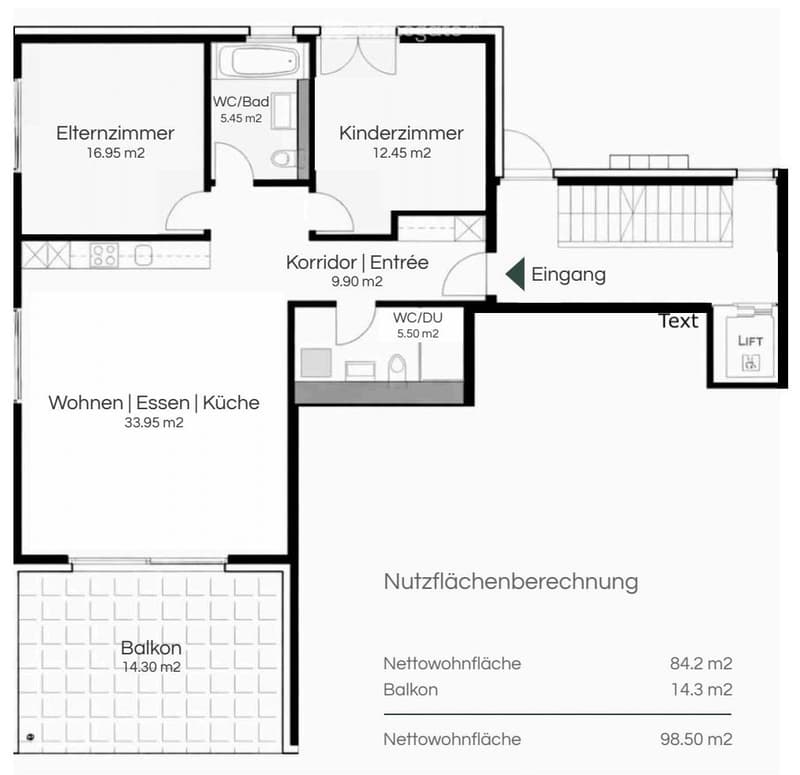Neue moderne 3.5-Zimmerwohnung mit Balkon (5)