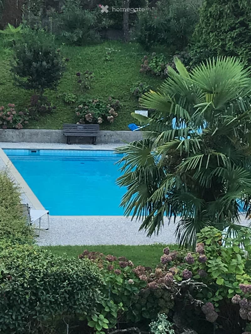 Bellissimo app. 1.5 locali a Breganzona con piscina. (4)
