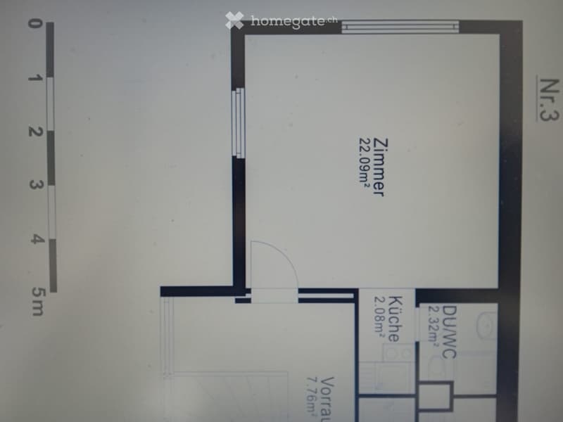 1 Zimmer Studio mit Kochnische/Bad/Keller (5)