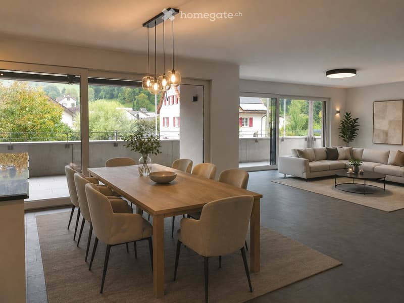 Grosszügige und helle 4.5 Zimmer Wohnung mit Balkon (4)