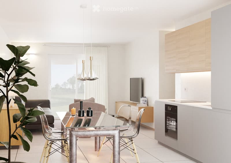 Nuovo appartamento 3.5 locali, 110 mq con 2 giardini privati (3)