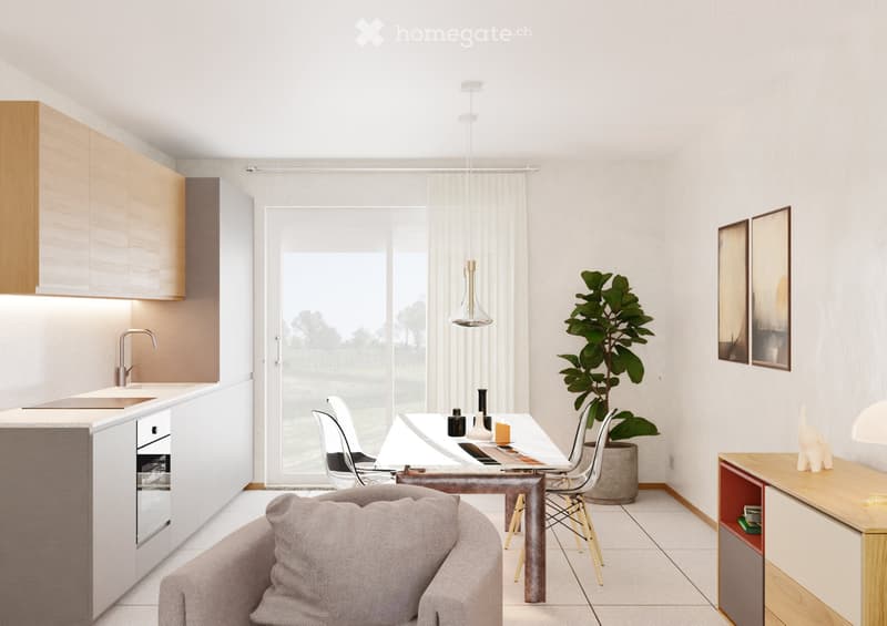 Nuovo appartamento 3.5 locali, 110 mq con 2 giardini privati (2)