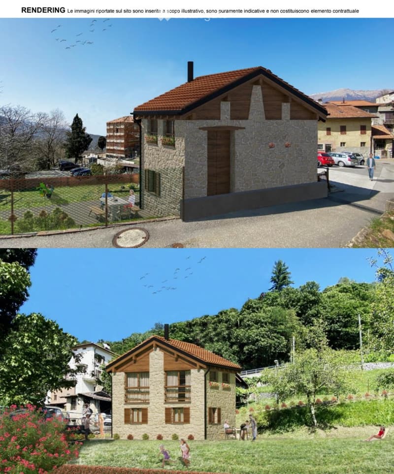 Rustico ristrutturato, giardino, geotermia vista Monte Rosa. (2)