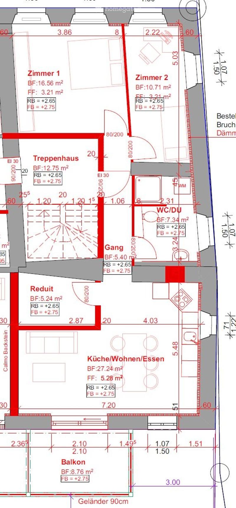 3.5 Zimmer Mietwohnung 1.OG per Sofort oder na.Vereinbarung! (5)