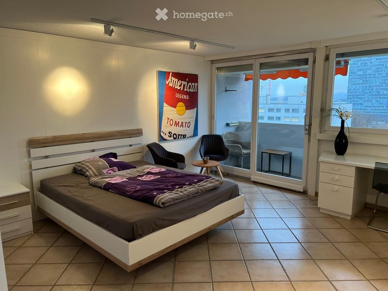 WG-Zimmer neben Tivoli Einkaufszenter mit Balkon,nahe Zürich (1)