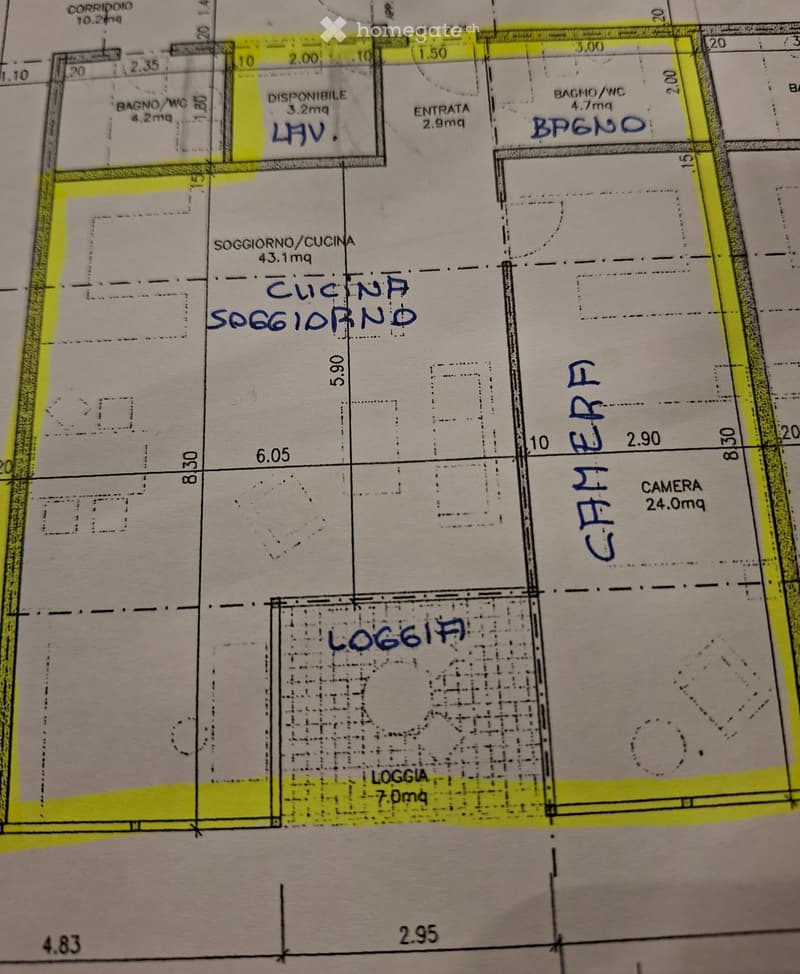 Affittasi bell'appartamento 2.5 locali immerso nel verde (5)
