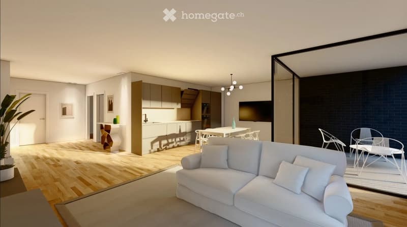 Centre-ville de Sion, appartement 3.5 pièces neuf à vendre (4)