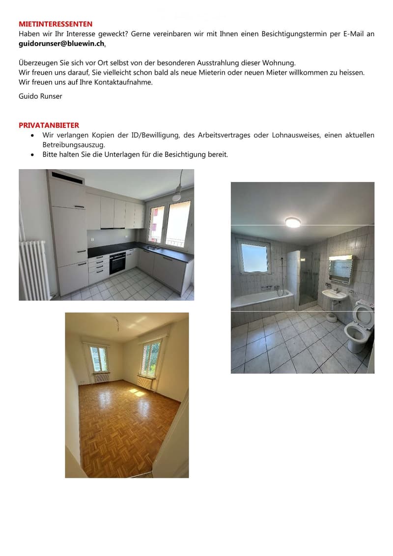 Charmante 3 1/5 Zimmer Wohnung in Allschwil (2)