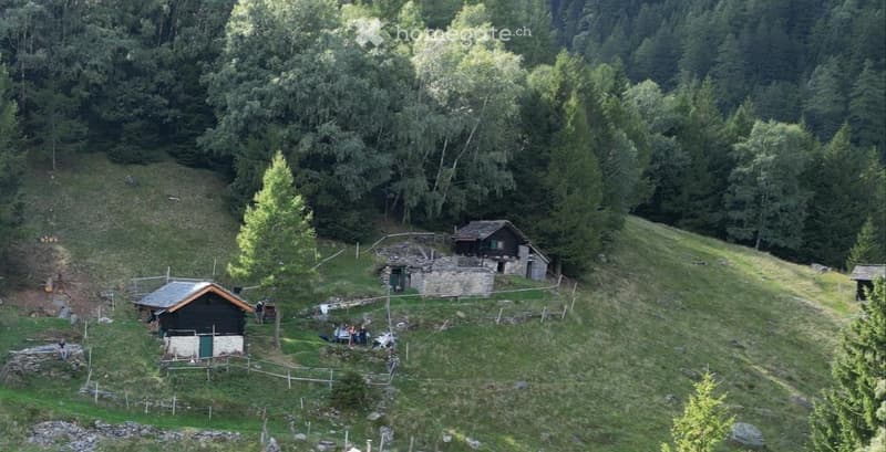 Denkmalgeschützte Rustico auf Alp Cavaionc / Calancatal (5)