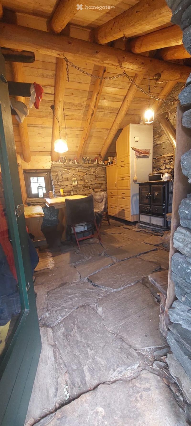 Denkmalgeschützte Rustico auf Alp Cavaionc / Calancatal (1)
