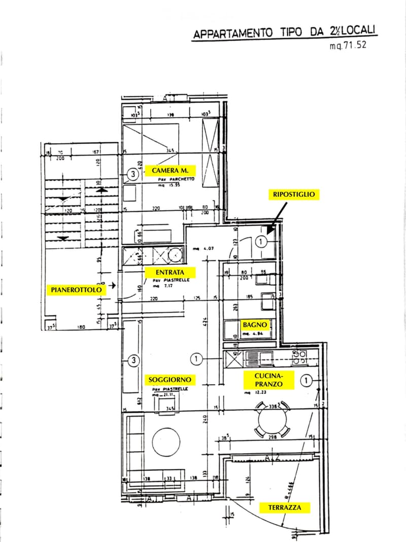 Ampio bilocale di 71 m² con terrazza coperta Sant'Antonino (4)