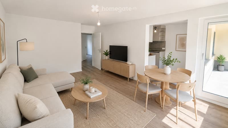 Helle 4-Zimmer-Wohnung mit Balkon - Frisch Renoviert (4)
