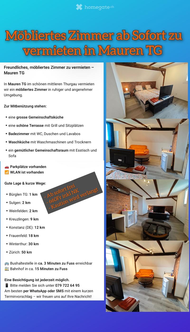Möbliertes Zimmer frei ab 10,8,26 (1)