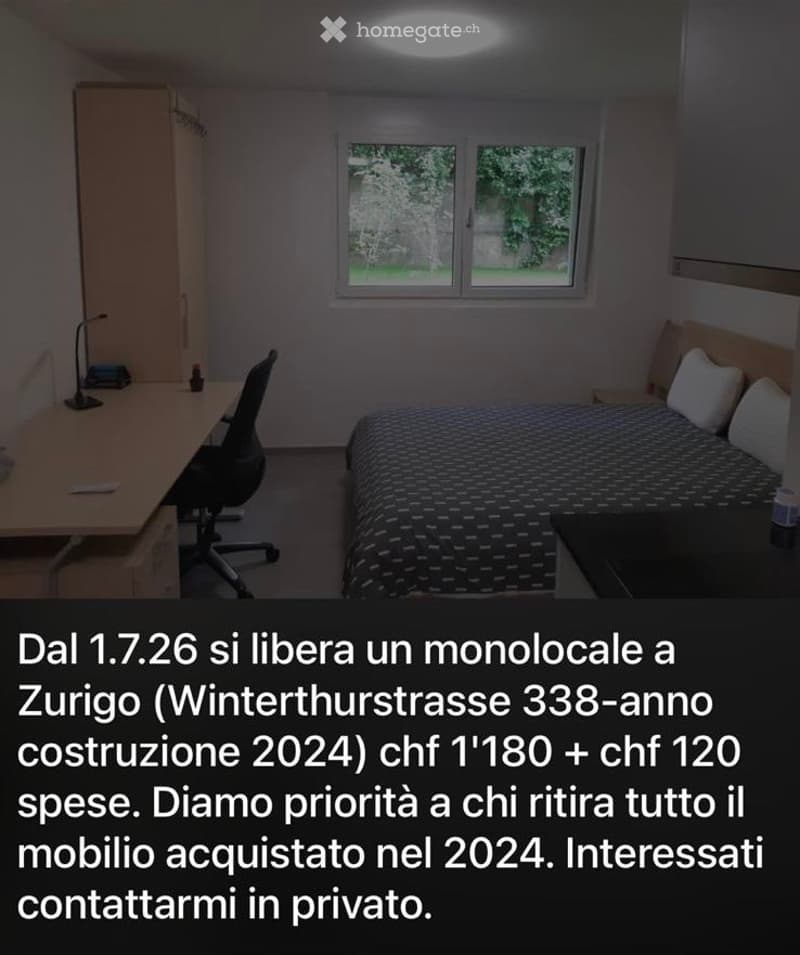 Affitto monolocale, centro Zurich (4)