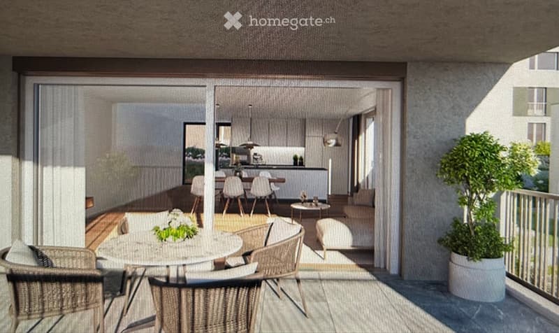 Neubau-Erstvermietung: 2.5 Wohnung mit traumhafter Aussicht (2)