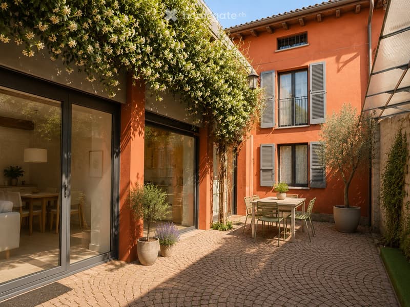 Casa con due unità indipendenti nata da una falegnameria (2)