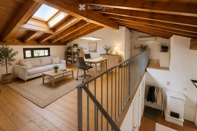 Casa con due unità indipendenti nata da una falegnameria (4)