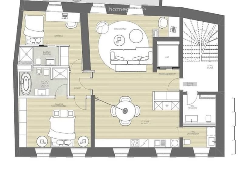 Appartamento 3,5 centro Lugano disponibile da subito (4)