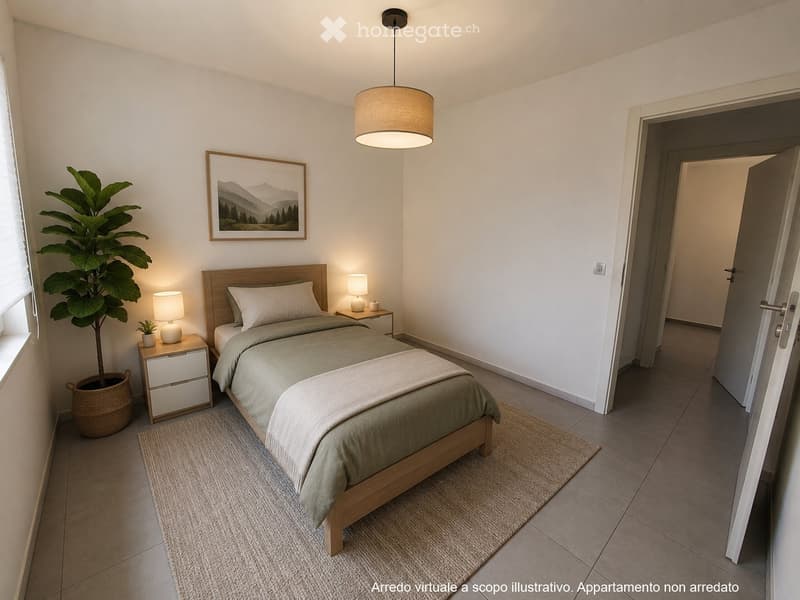 Accogliente appartamento di 3 locali con giardino privato (4)