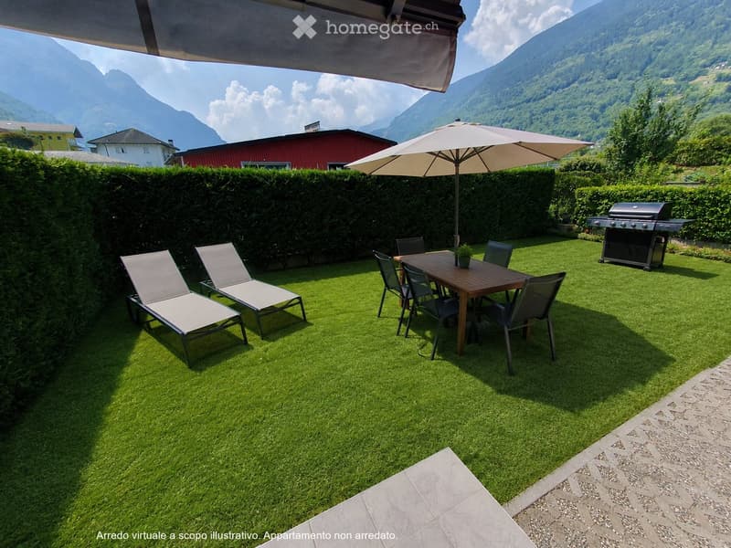 Accogliente appartamento di 3 locali con giardino privato (2)
