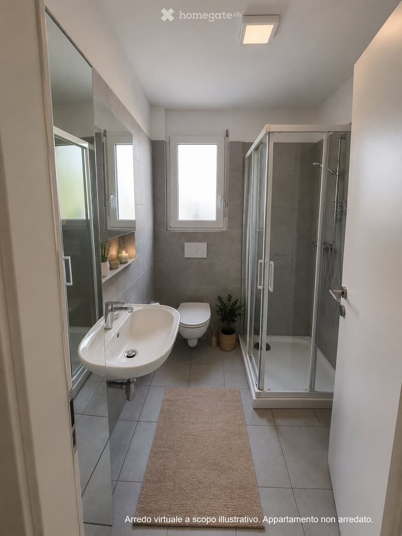 Accogliente appartamento di 3 locali con giardino privato (5)