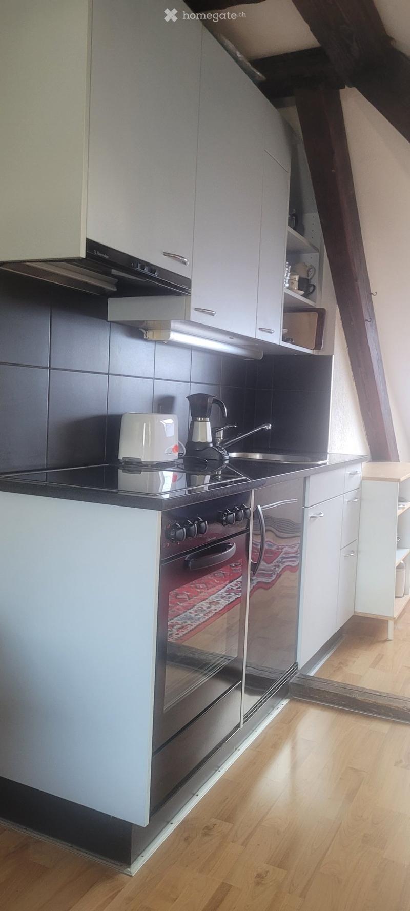 2.5-Zimmer Dachwohnung mit Balkon, möbliert, ab 1. Oktober (2)