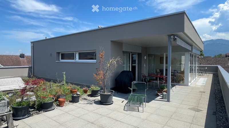 3.5-Zi-Attikawohnung mit grosser Dachterrasse + Einzelgarage (1)
