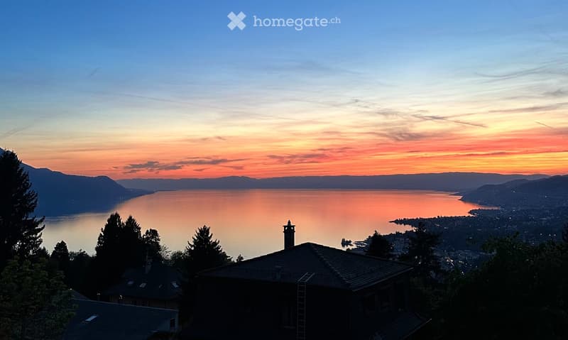 Appartement de 2.5 pièces avec vue sur le lac Léman à Glion (1)