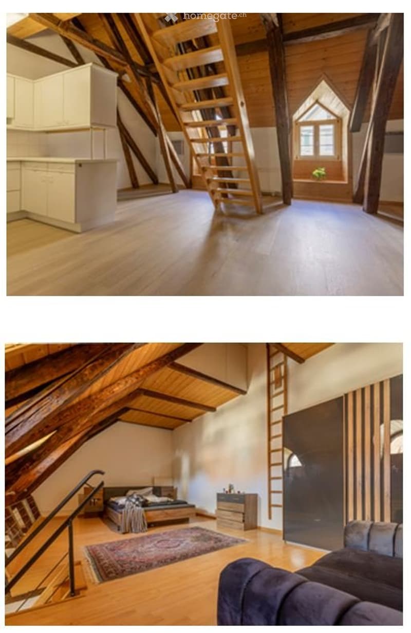 Zu vermieten - Charmante 1.5 Zimmer-Dachwohnung mit Galerie (3)