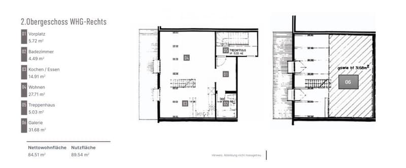 Zu vermieten - Charmante 1.5 Zimmer-Dachwohnung mit Galerie (5)