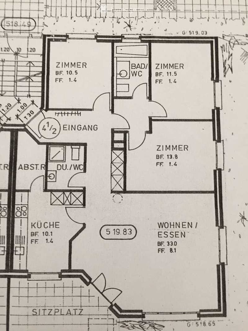Parterre Wohnung mit Sitzplatz (5)
