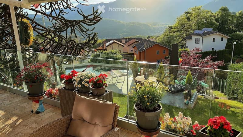 Villa aVilla Luganese vista panoramica piscina ascensore (2)