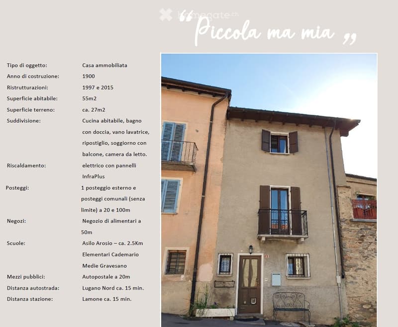 "Piccola ma mia" - Romantica casetta Alto Malcantone (1)