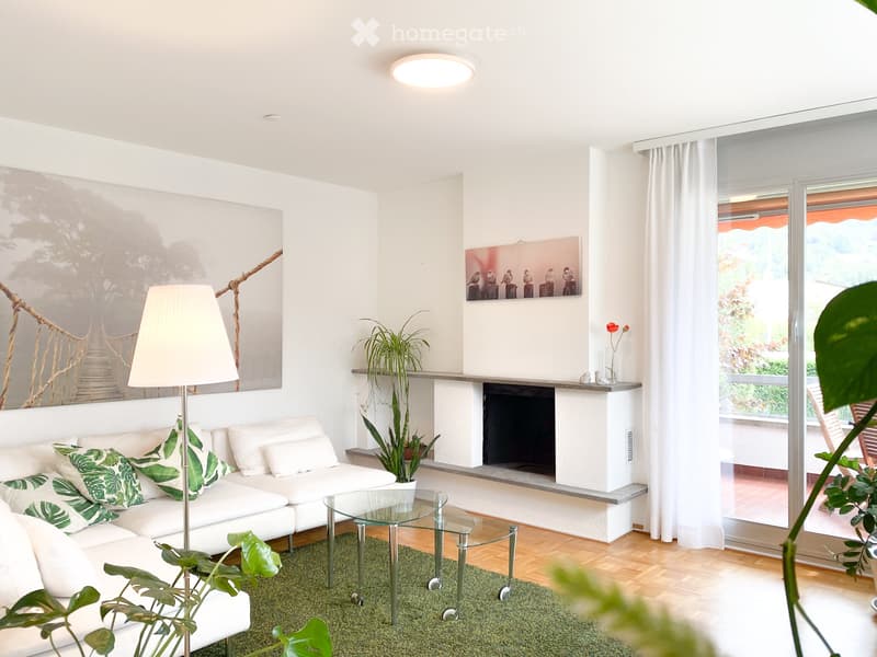 affittasi luminoso 2.5 a Pregassona Alta - una piccola oasi (1)