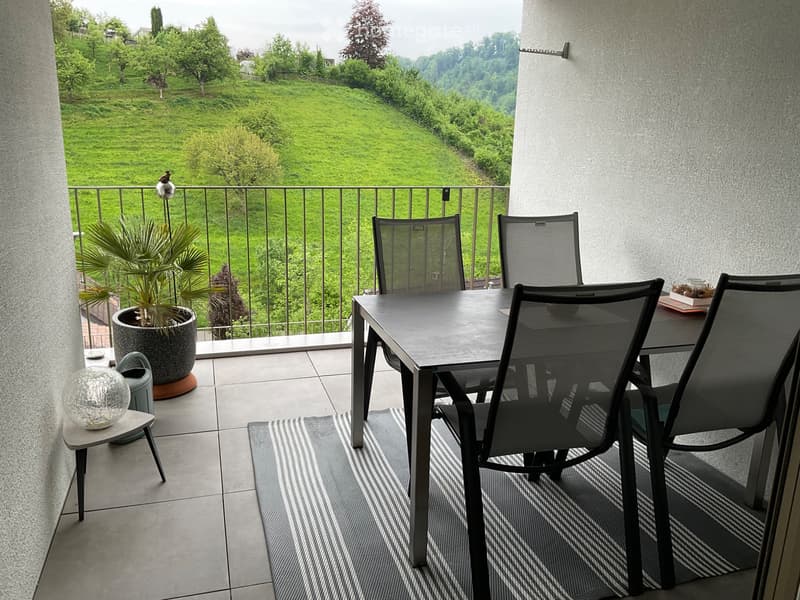Exklusive 3,5 Zimmer Whg mit Gartenterasse und Loggia (2)