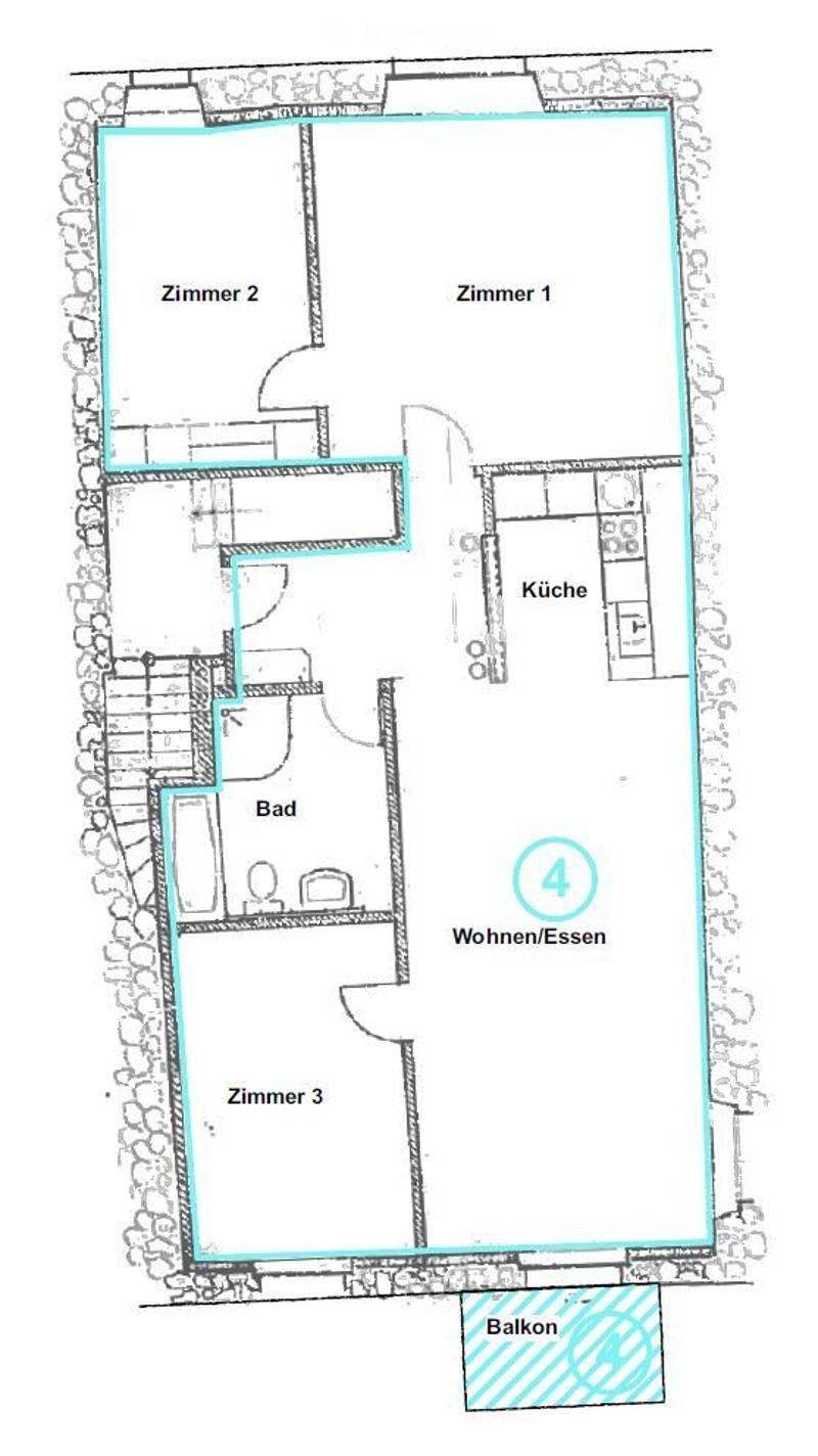 Grosszügige 4,5-Zimmer Altstadtwohnung mit Balkon (5)