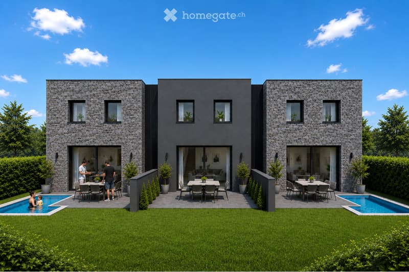Progetto di case moderne 4.5 locali con giardino e garage (2)