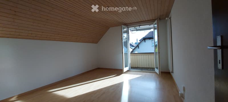 Dachwohnung 3.5 Zi, neu renoviert. Laube, Sitzplatz, Garten (3)