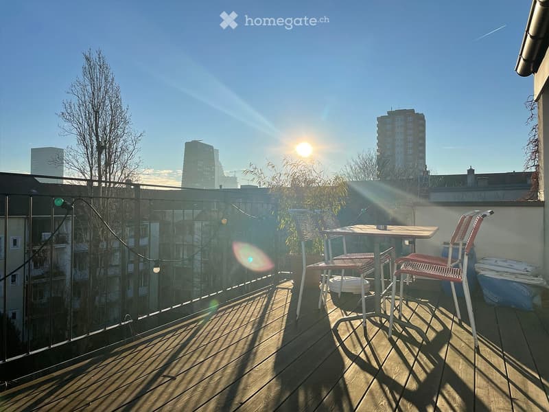 Sonnige Loft-Dachwohnung inkl. Arbeitsplatz & Dachterrasse (5)
