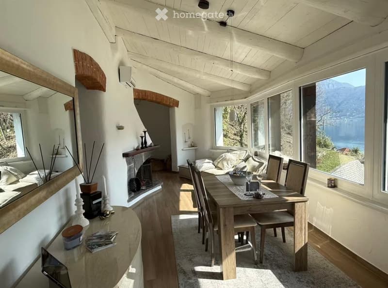 3.5 room House with lake view of Lake Lugano (2)
