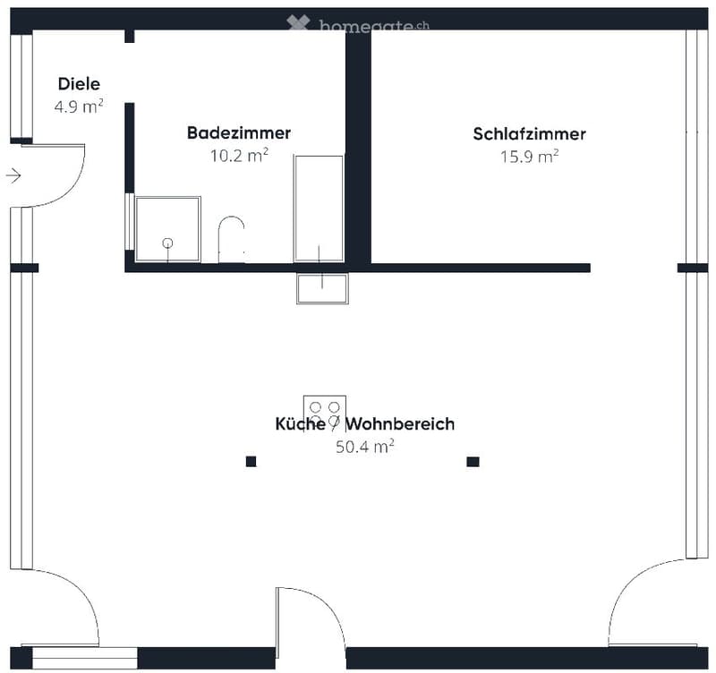 95m2 Mietwohnung im Loft-Style (5)