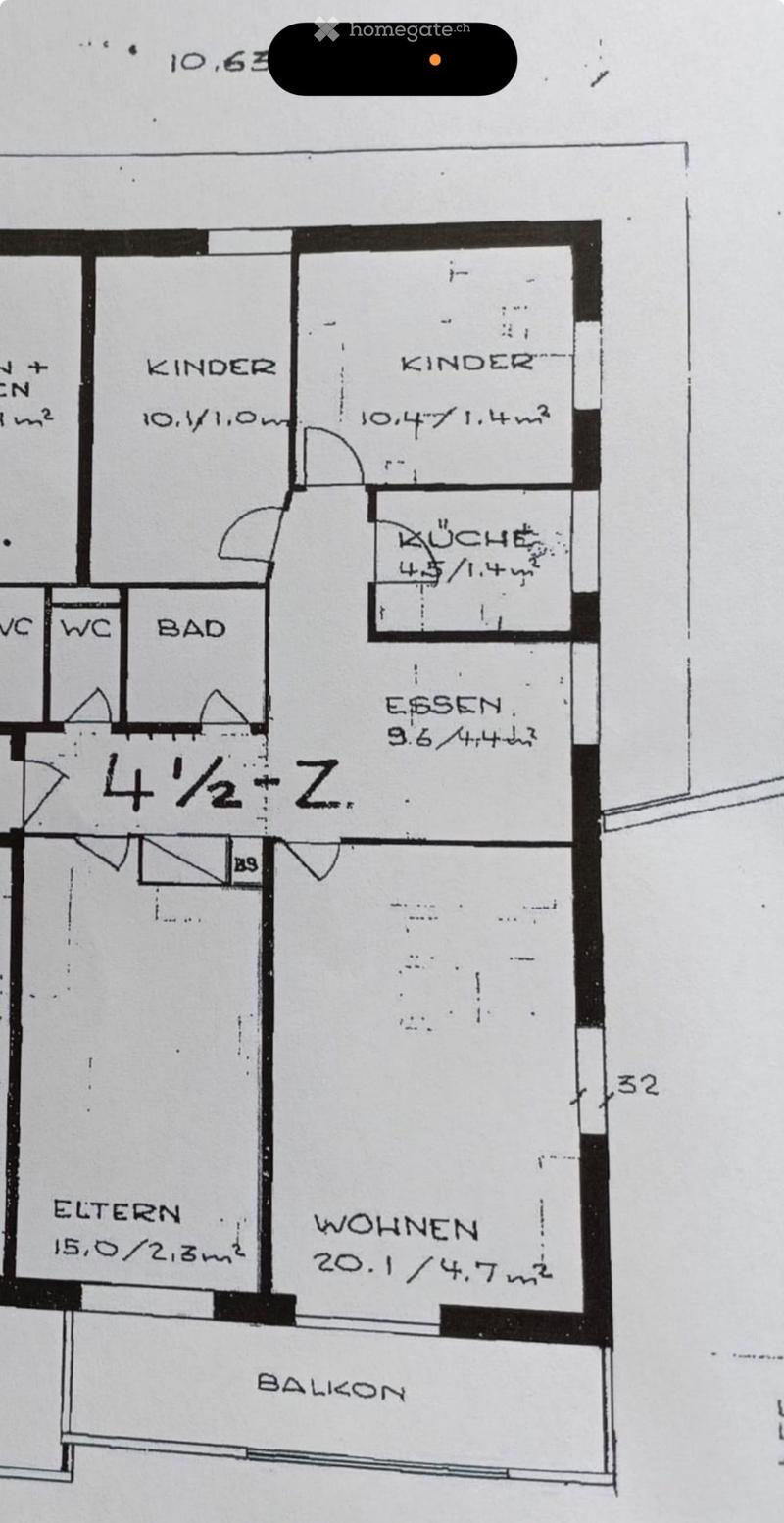 4.5 Zimmer, 99m mit Balkon bezugbar ab 1.9. 2026 (4)