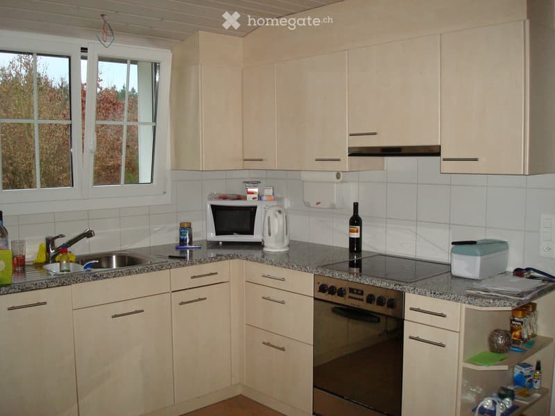 2 1/2 Zimmer-Dachwohnung auf dem Land in Waldnähe (1)