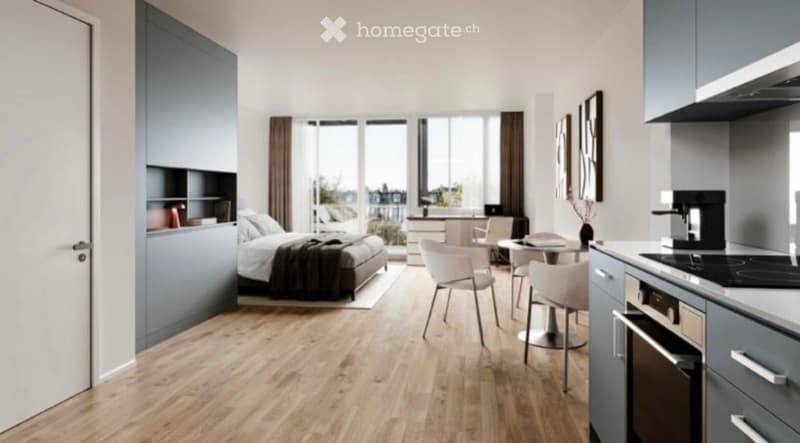 Luxus-Neubau Studiowohnung mit Balkon im Zentrum Zürich (1)