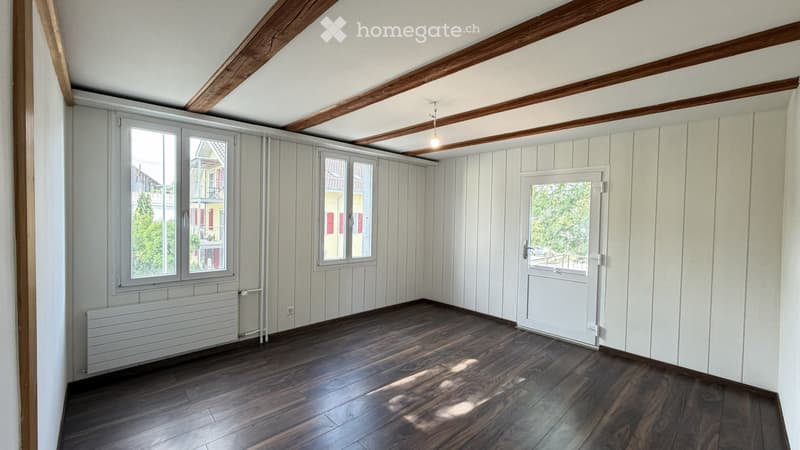 Sonnige Terrasse mit Wiese + grosszügige 3.5 Zimmer Wohnung (3)