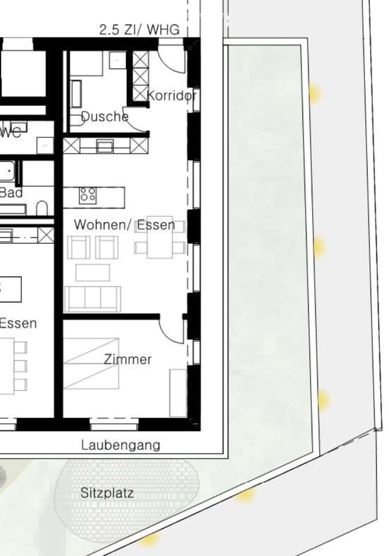 Sehr schöne praktische 2.5 Zimmerwohnung im Erdgeschoss (2)