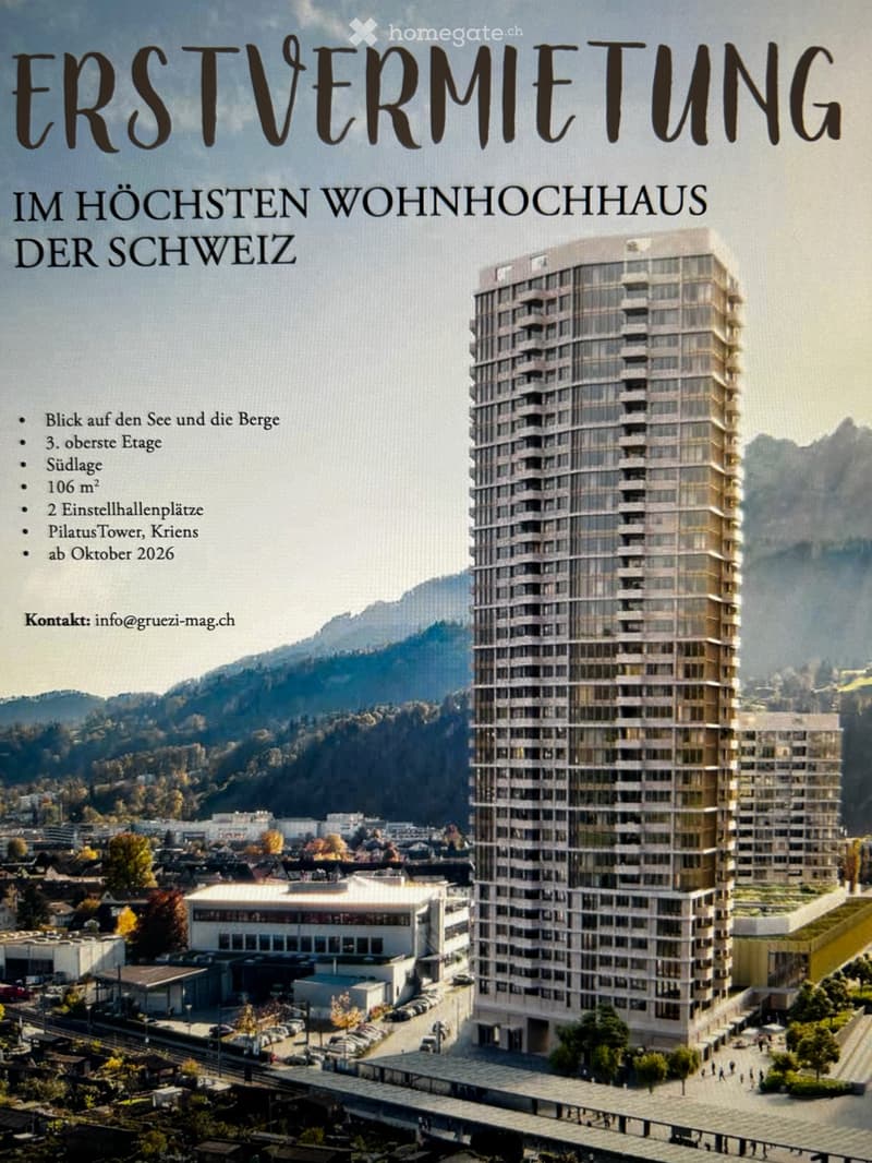 Sky-Level Wohnung Erstbezug Luzern (1)